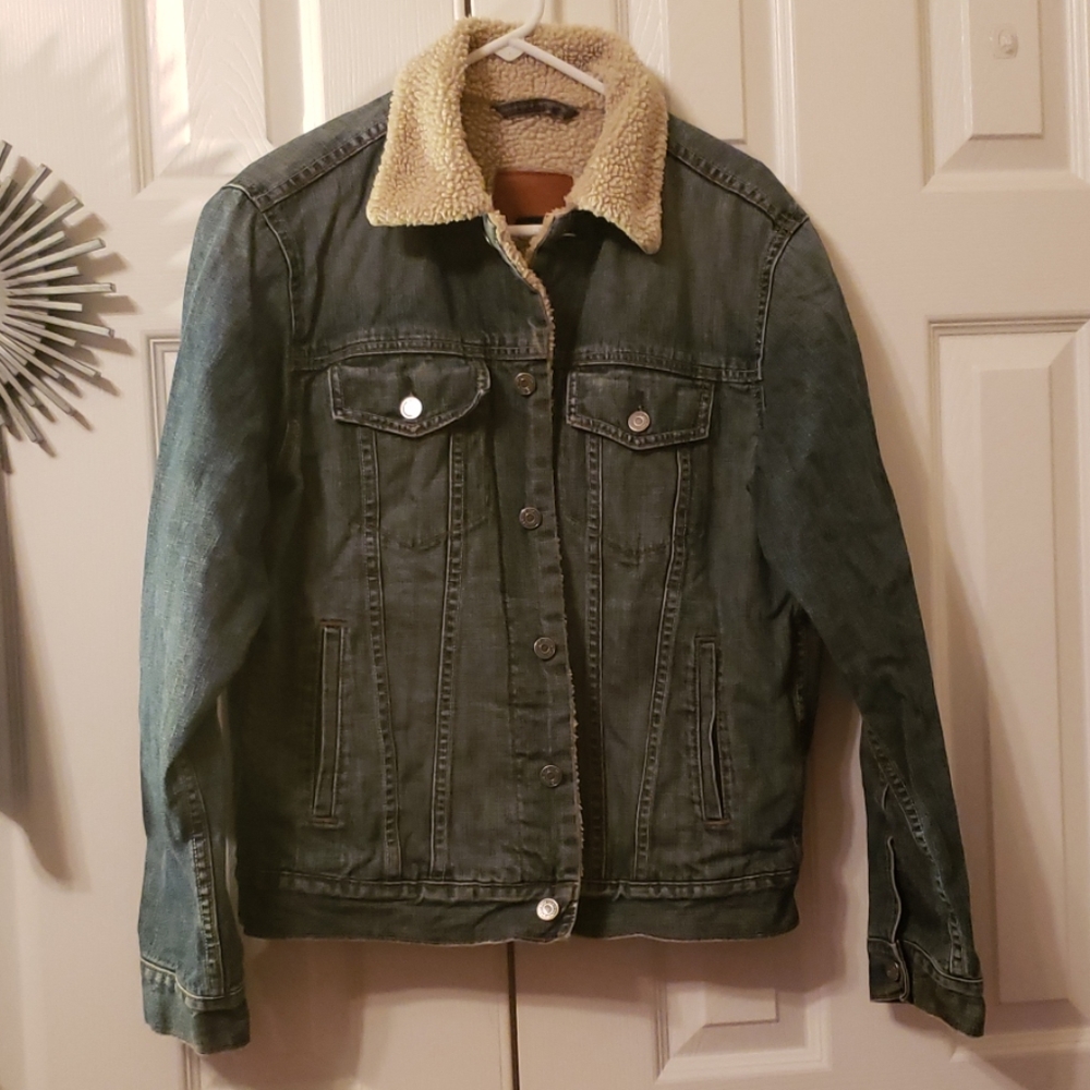 Sherpa lined Gap Jean Jacket